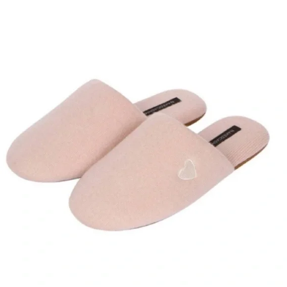 NakedCashmere Love Mule Slipper In Oat Large 9/10 NWT